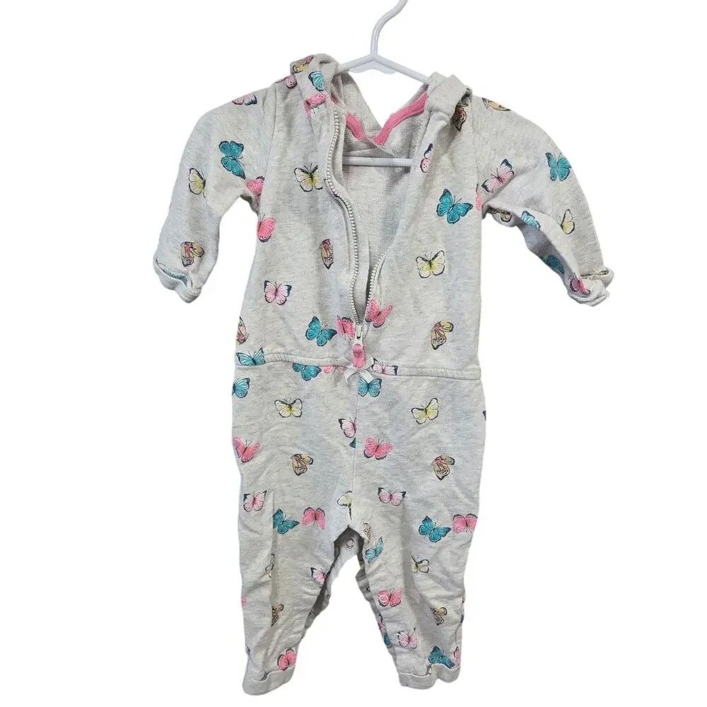 Butterfly Hooded Jumpsuit - Carter's - 18mo